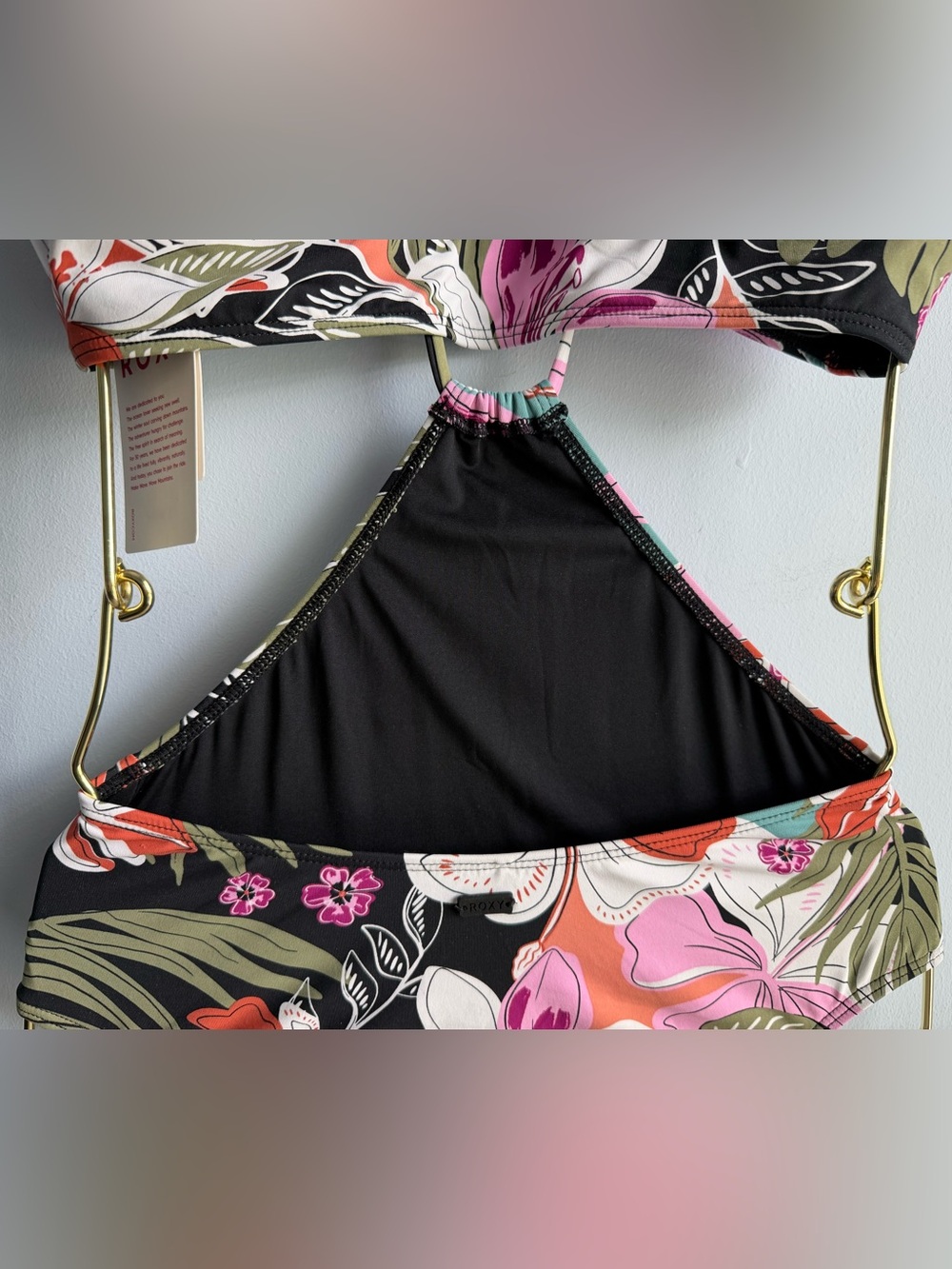 Roxy Women’s Colorful Floral Convertible Cutout One-Piece Swimsuit Size Small - Picture 7 of 11